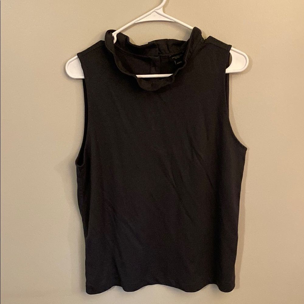 Ann Taylor Factory Gray Sleeveless Top. Size Large. NWOT